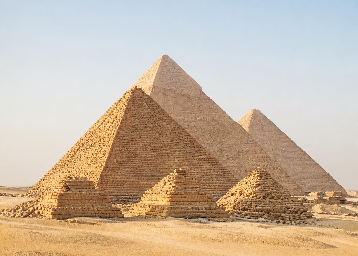 Pyramids of Giza in Cairo, Egypt